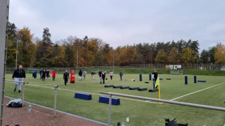 Die Praetorians beim Tryout in Landstuhl